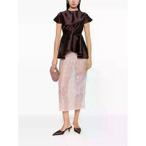 NEW MARQUES ALMEIDA heavy knot top in burgundy
